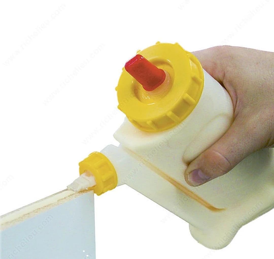 Fastcap Glue Dispenser, Yellow/White, 16 oz, Plastic GB.GLUBOT.YB - 1 Each
