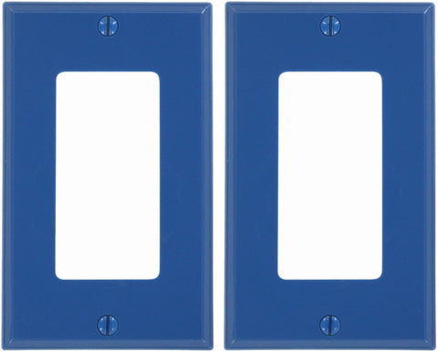 Leviton 1-Gang Decora/GFCI Device Wallplate, Standard Size, Thermoplastic Nylon, Device Mount, 80401-NT, Light Almond
