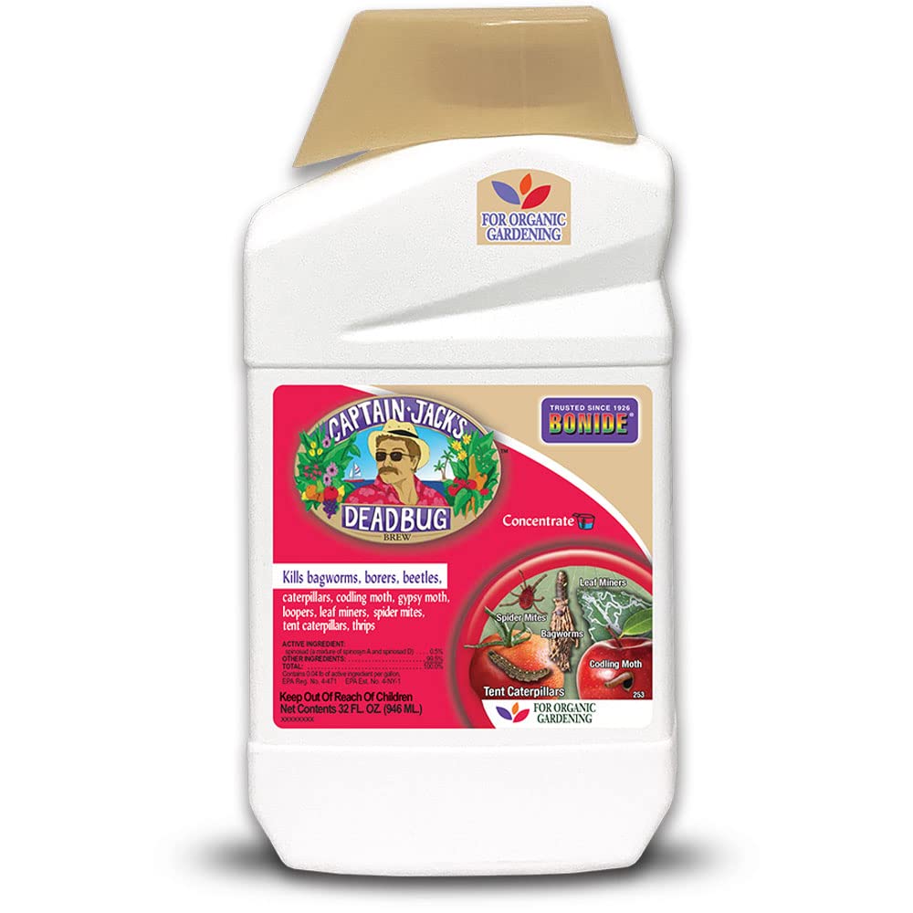 Bonide Captain Jack's Deadbug Brew, 32 oz Concentrate Outdoor Insecticide and Mite Killer for Organic Gardening, 2 lbs