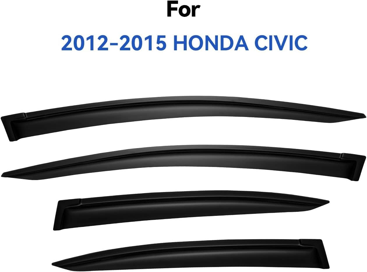 Window Visors Rain Guards for 2012 2013 2014 2015 Honda Civic Sedan