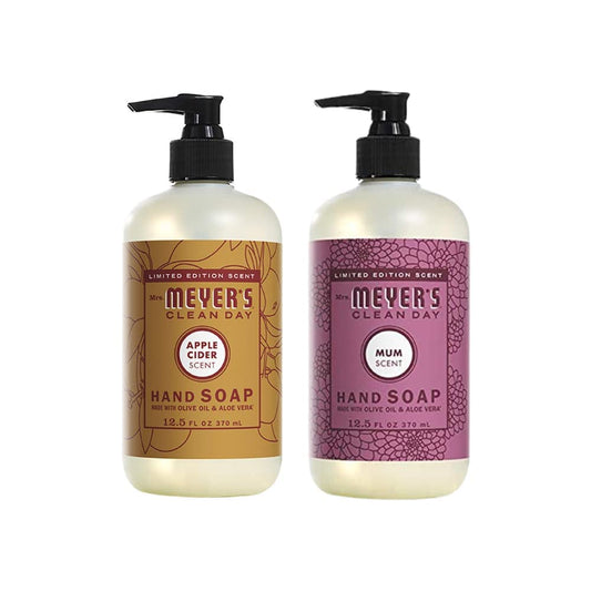 MRS. MEYER'S CLEAN DAY Hand Soap Variety Pack, 1 Apple Cider, 1 Mum, 2 CT