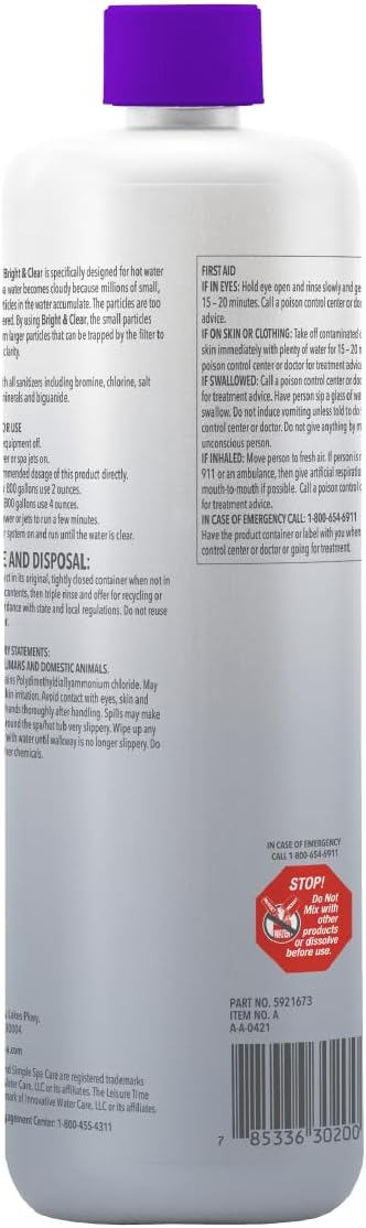 Leisure Time A, Spa Bright and Clear, 2 lbs
