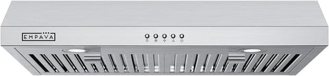 Empava Ductless Under Cabinet Range Vent Hood 30 Inch, Button Control