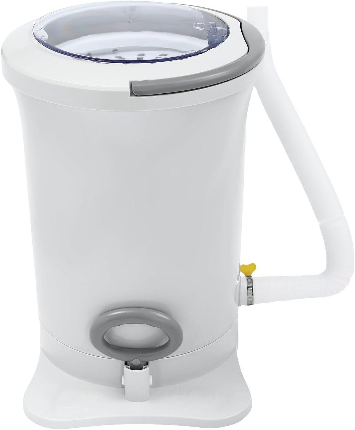 Large Capacity Hand Crank Clothes Wringer,Manual Clothes Spinner Dryer Portable Hand Powered Non Electric Laundry Spin Wringer For Camping, Apartments, Dorms, Travel (white)