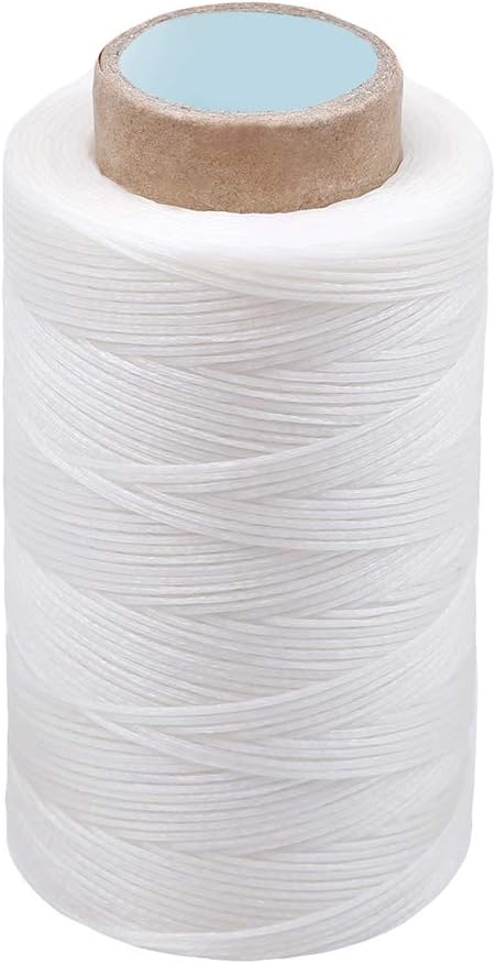 284Yards Leather Sewing Thread Waxed, Waxed Polyester Cord, Wax String