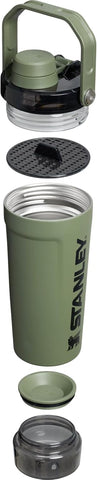 STANLEY Vitalize Shaker Bottle, 20 oz, Dried Pine