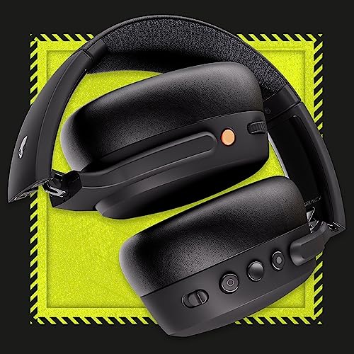 Skullcandy Crusher ANC 2 Over-Ear Noise Cancelling Wireless Headphones with Sensory Bass, 50 Hr Battery, Skull-iQ, Alexa Enabled, Microphone, Works with Bluetooth Devices - Black