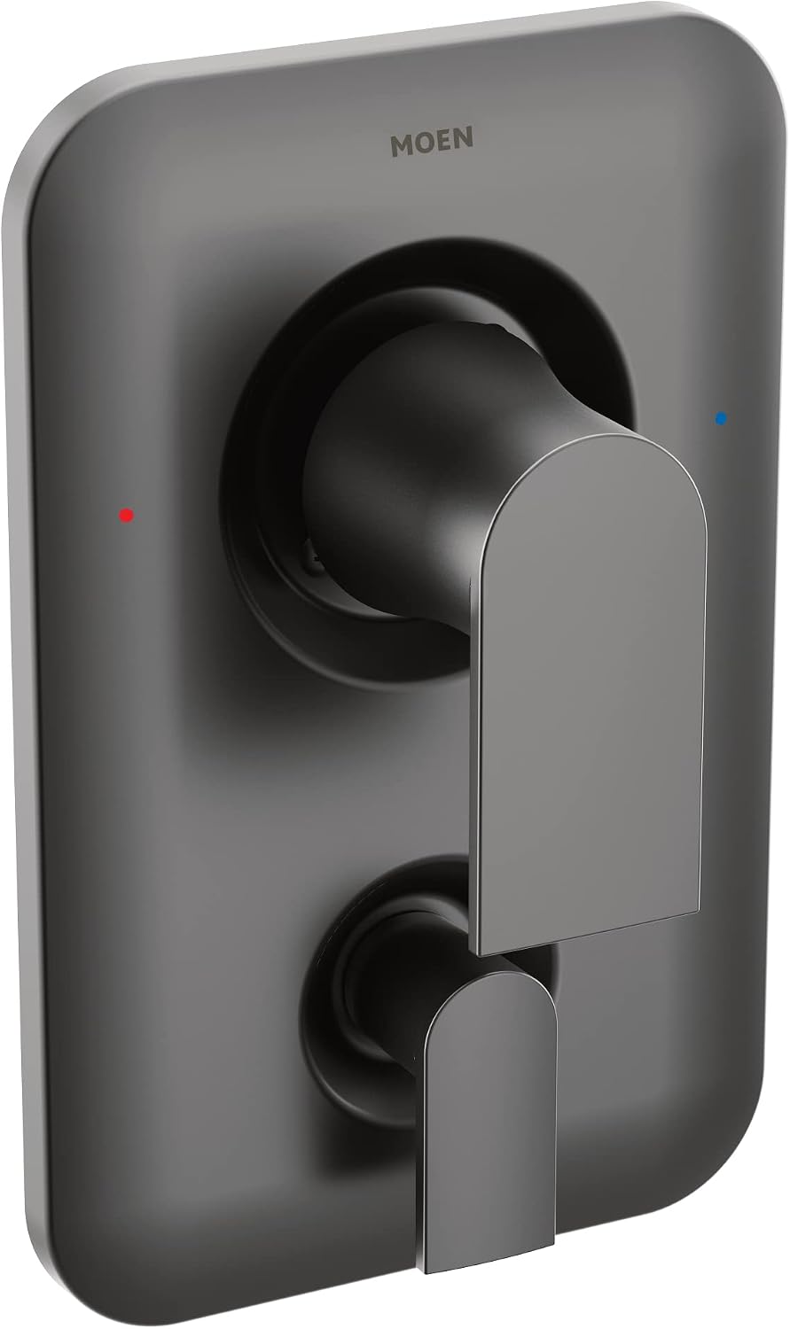 Moen T2470BL Genta LX PosiTemp 3-Function Transfer Valve Shower Trim Kit, Valve Required, Matte Black