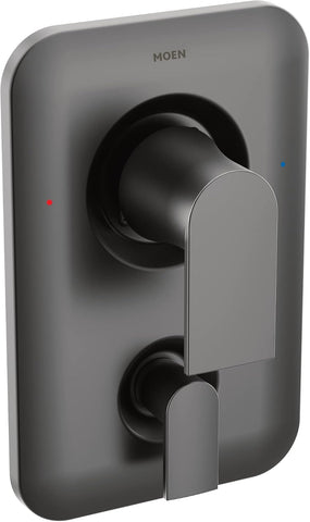 Moen T2470BL Genta LX PosiTemp 3-Function Transfer Valve Shower Trim Kit, Valve Required, Matte Black