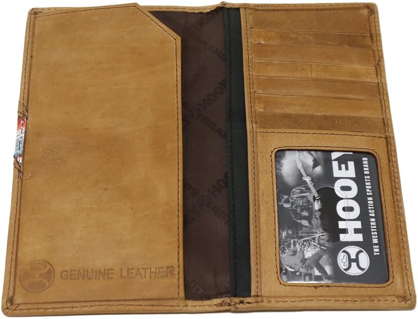 HOOEY Leather Men's Western Rodeo Wallet (Hands-Up - Sunset Serape)