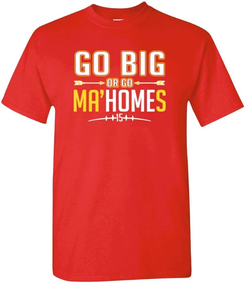 Xtreme Apparrel KC Go Big or Go Home Men's T-Shirt for Football Fans