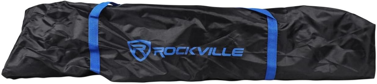 Rockville RVES1 Pair Adjustable Tripod PA Speaker Stands with Carry Bag