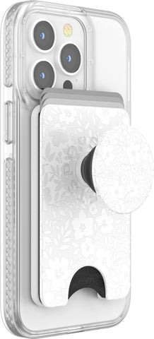 PopSockets Phone Wallet for MagSafe with Grip- Blanc Fresh