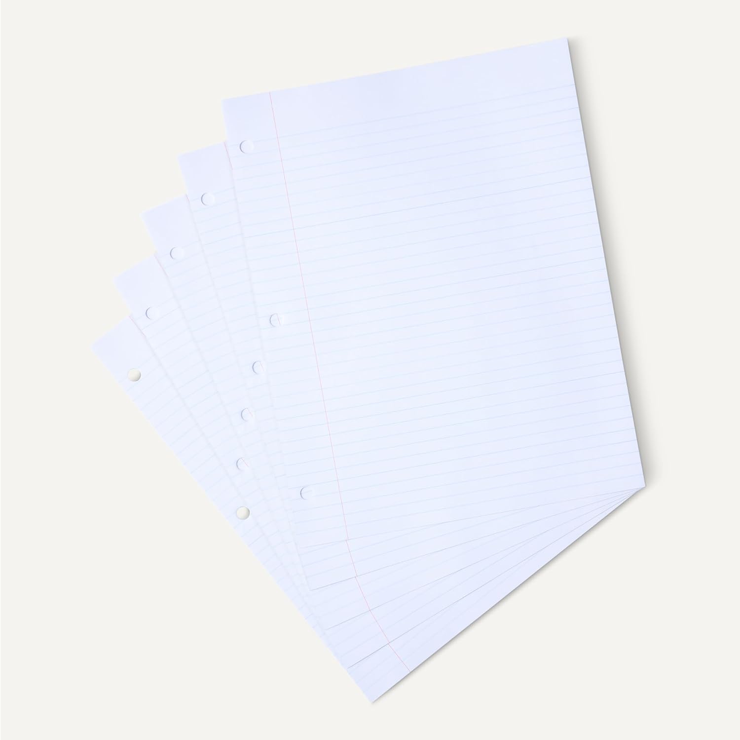 Amazon Basics College Ruled Loose Leaf Paper, 11" x 8.5", 150 Sheets, White, No Binding, 1-Pack