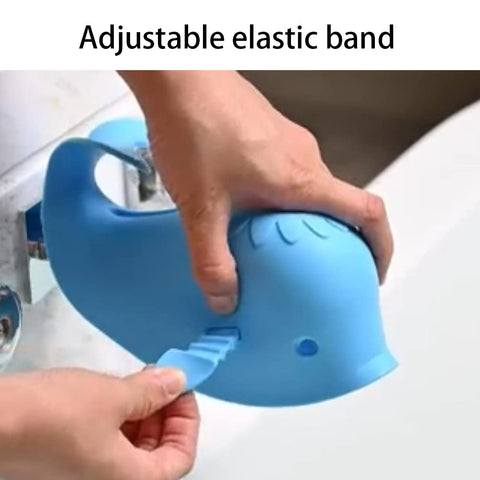 Silicone Whale Bath Spout Cover, Baby Faucet Safety Guard, Blue