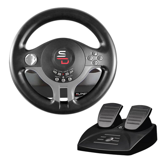 Superdrive - SV250 Racing steering wheel with pedals and gearshift paddles for nintendo Switch - Ps4 - xbox Seie X/S, Xbox One - PC