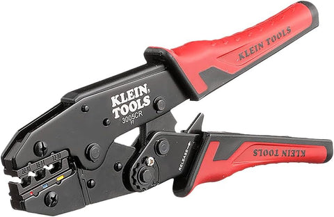 Klein Tools 3005CR Wire Crimper Tool, Ratcheting Insulated Terminal Crimper for 10 to 22 AWG Wire