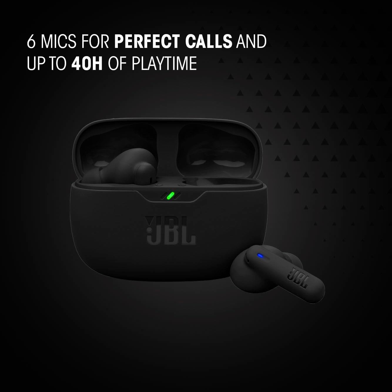 JBL Vibe Beam 2 - Noise Cancelling Earbuds - Black