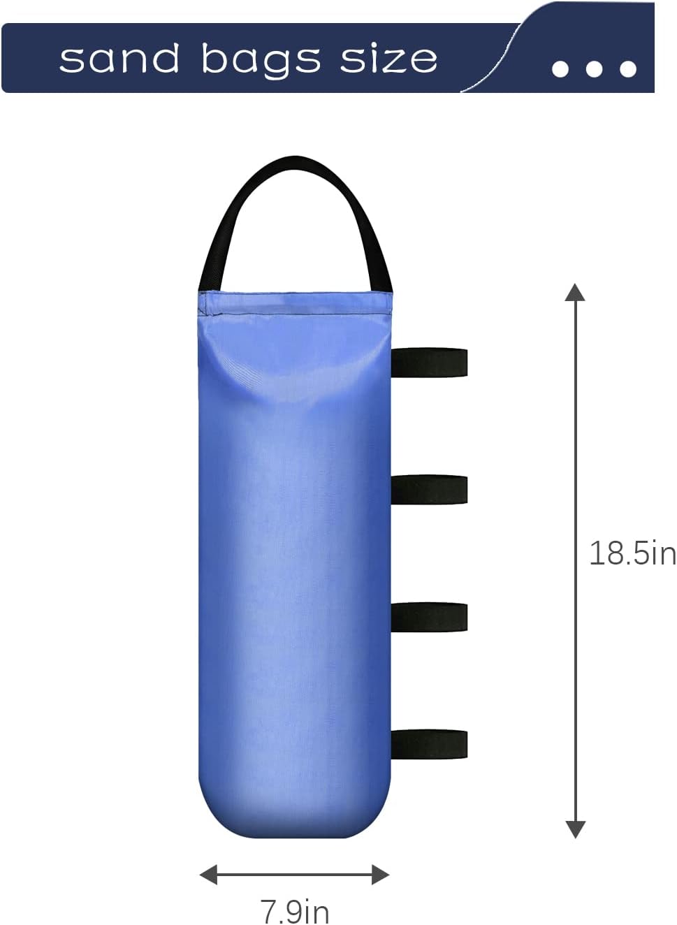 IALNAI 125 LBS Heavy Sand Bags for Canopy Outdoor Advertising Tent Sunshade Fixed Windproof Pop up Canopy Tent (Without Sand) 4-Pack