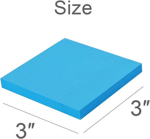 Sticky Notes 3x3 Inches,Bright Colors Self-Stick Pads