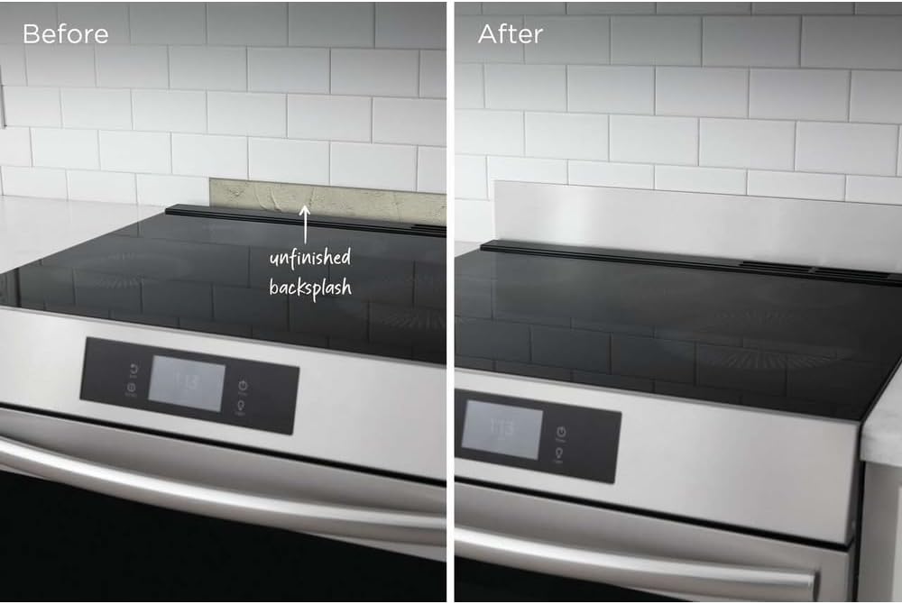 Frigidaire 11NBBKGDSS Front Control Range Backguard, Stainless Steel
