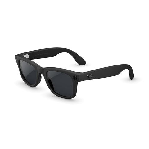 Meta Ray-Ban (Gen 2), Wayfarer Large, Shiny Cosmic Blue | Smart AI Glasses for Men, Women — 2X Battery Life — 3K HD — 12 MP Camera, Audio, Video Recording — Transitions® Sapphire Lenses — Sunglasses