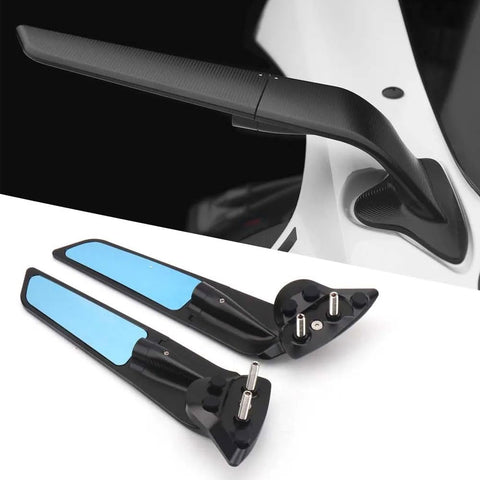 Fit for Yamaha YZF R7 2021-2023 2024 2025/ YZF R9/ YZF R6 2017-2020 Motorcycle Accessories Black Rearview Mirrors 360° Rotatable Wind Wing Side Mirrors for YZF R9 2025-2026