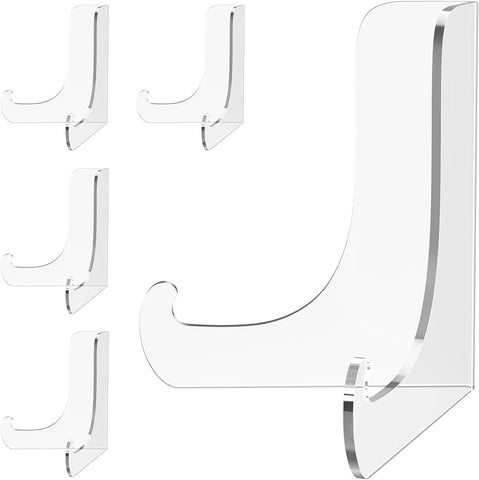 5 Pack Acrylic Display Stand, Plate Stand for Display, Easel Stand