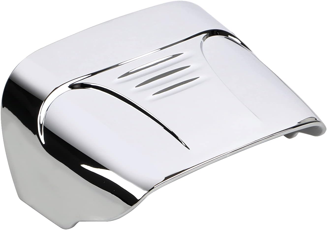 Chrome ABS Plastic Taillight Cover without Slots Rear Tail Light Visor Cover for Harley Wide Glide Touring Street Electra Glide Road King Glide Softail Sportster 1973-2023