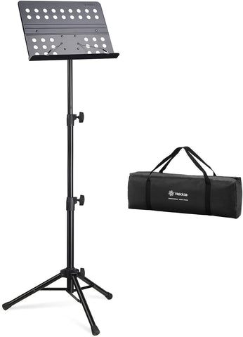 Vekkia 70 - inch Metal Professional Portable Perforated Sheet Music Stand