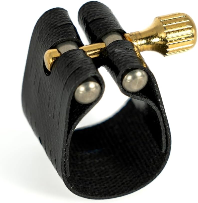 Rovner Ligature & Plastic Cap for Alto Standard Saxophone - Dark Ligature for Hard Rubber Mouthpiece (1RL)