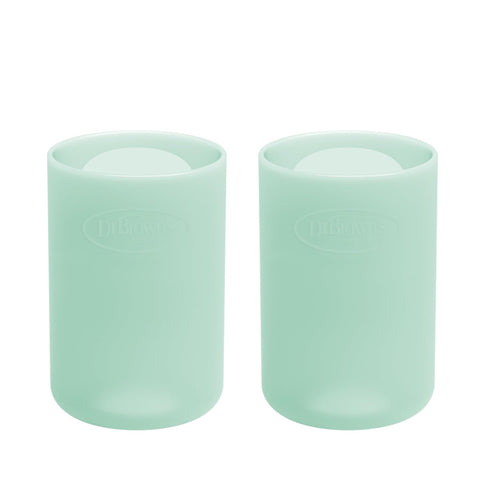 Dr. Brown's Narrow Glass Bottle Sleeve, Mint, 4 oz, 2-Pack