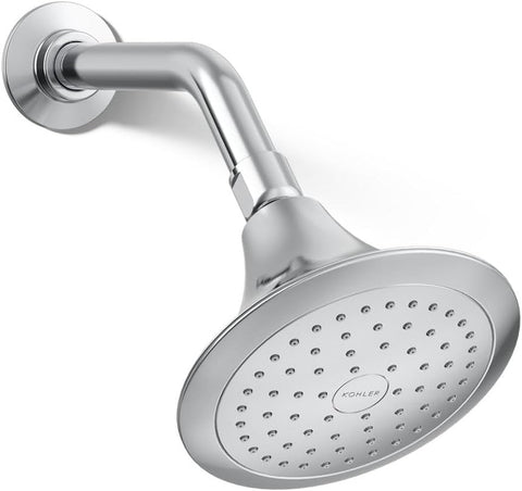 KOHLER 10282-AK-CP Forté® Single-function showerhead, 2.5 GPM, Corrosion Resistant Finish, Polished Chrome