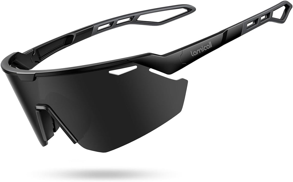 Lamicall 24g Polarized Sports Sunglasses for Men Women - UV400 Protection Sun Glasses for Baseball Running Cycling Fishing