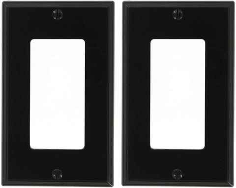 Leviton 1-Gang Decora/GFCI Device Wallplate, Standard Size, Thermoplastic Nylon, Device Mount, 80401-NT, Light Almond