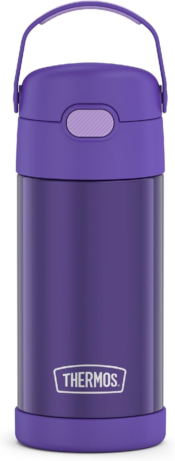 THERMOS FUNTAINER Water Bottle with Straw, 12oz, Violet
