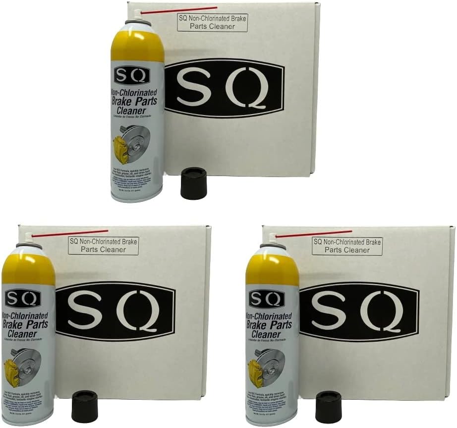 SQ Brake Cleaner Non Chlorinated, 24 Pack, 14.5 OZ per can.