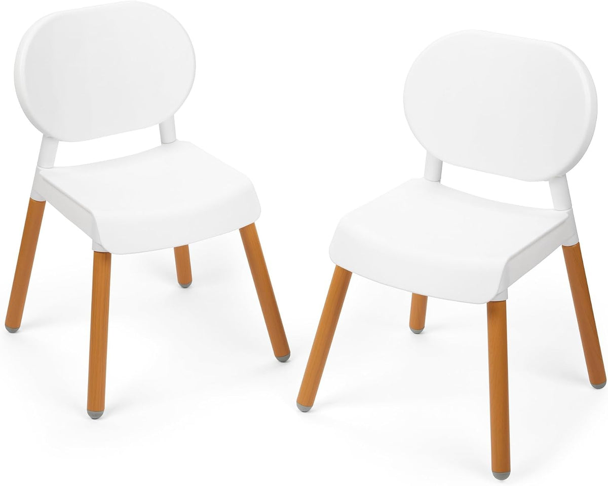 Skip Hop Toddler's Activity Chairs with Non-Slip feet, Set of 2, White