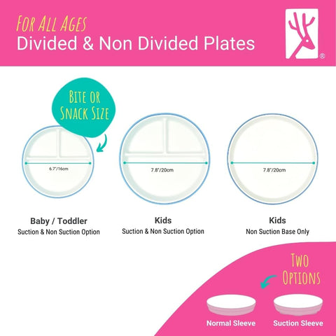 Elk and Friends Kids/Toddler 7.8" Porcelain Plates + Sleeves | 4pk