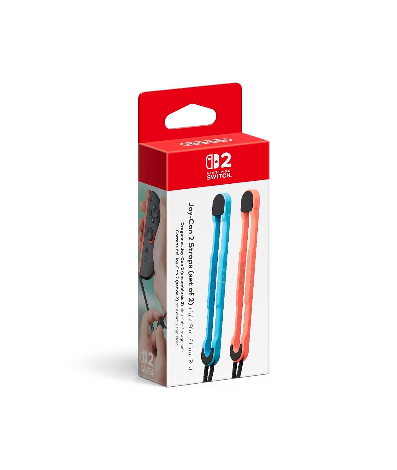 Joy-Con™ 2 Straps (set of 2) Light Blue/Light Red