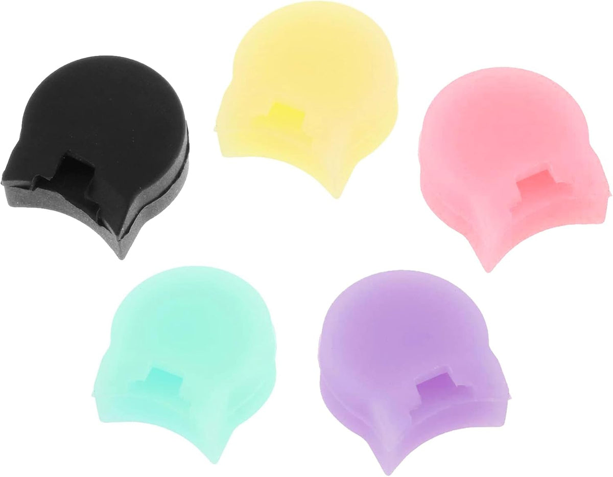 5 Pcs Soft Silicone Clarinet Oboe Thumb Rest Cushion Protector Thumb Protector Fit for Most Clarinet, 5 Colors