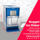 FRIGIDAIRE Gallery EFIC255 Countertop Crunchy Chewable Nugget Ice Maker, 44lbs per Day, Auto Self Cleaning, 2.0 Gen, Navy