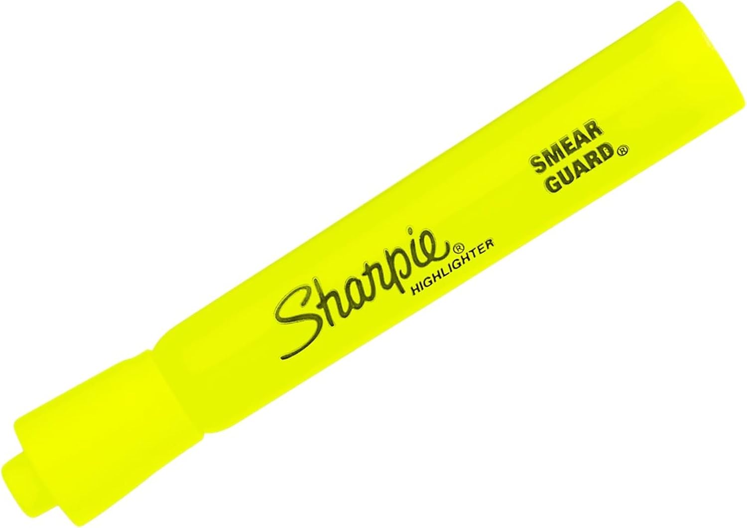 Sharpie Tank Highlighters, Chisel Tip, Fluorescent Yellow, 12 Count