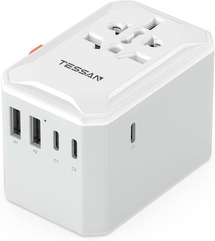 TESSAN Universal Travel Adapter, International Power Adapter