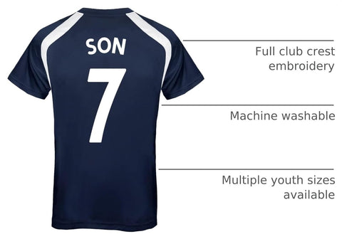 Tottenham Hotspur FC Official Soccer Gift Boys Poly Training Kit T-Shirt