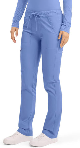 Cherokee Revolution Scrub Pants for Men Tapered Leg Drawstring Stretch