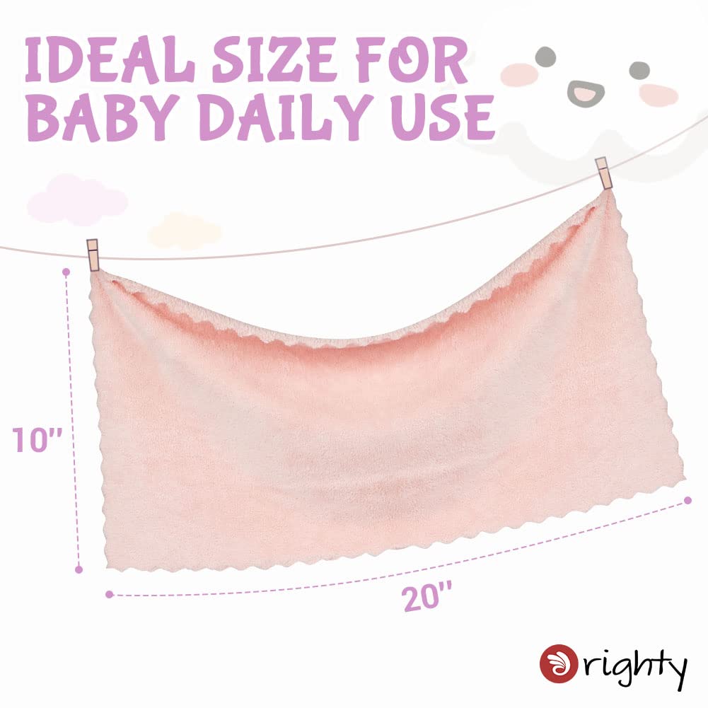 Orighty Baby Burp Cloths, 8 Pack Burping Cloths for Babies, 20 x 10 Inch
