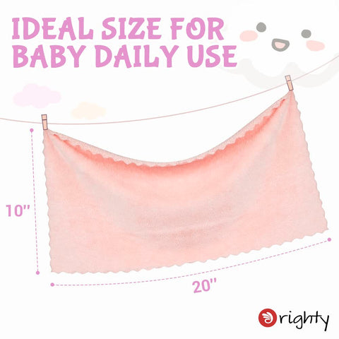 Orighty Baby Burp Cloths, 8 Pack Burping Cloths for Babies, 20 x 10 Inch