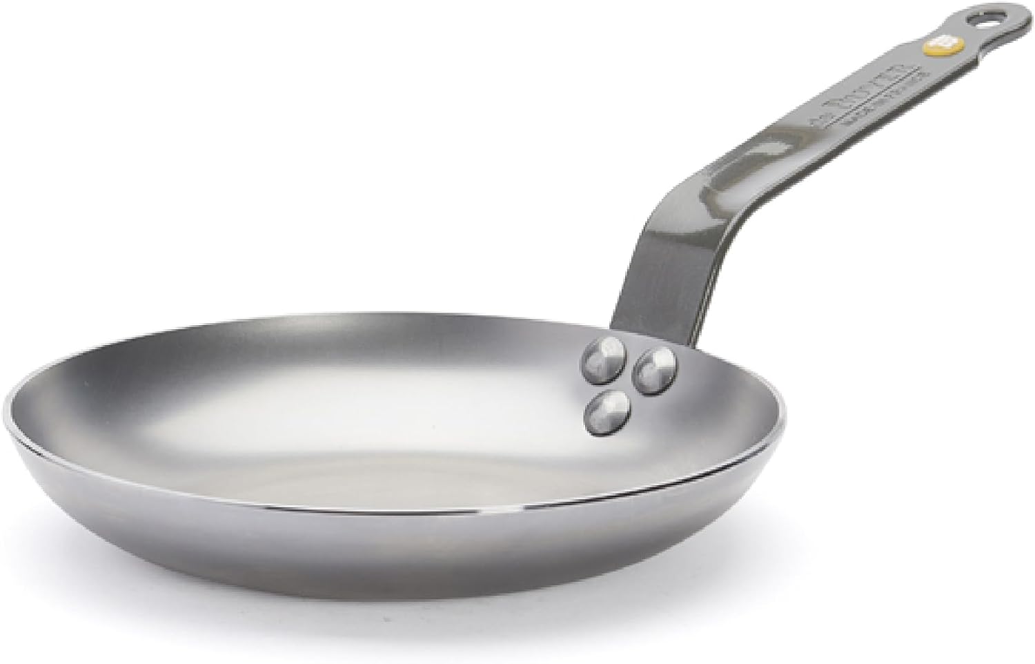de Buyer MINERAL B Carbon Steel Omelette Pan - 8” Diameter, 5.5” Cooking Surface - Naturally Non-Stick Finish - Made in France