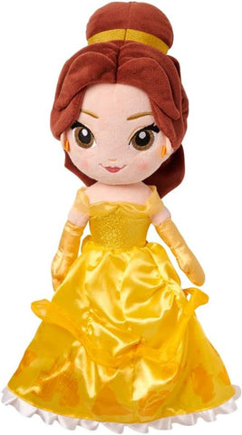 Disney Store Official Princess Belle Plush Doll - Soft Plushy with Embroidered Features - Princess Toys, Disney Dolls & Stuffed Animals - Beauty and the Beast Toys - 14 Inches